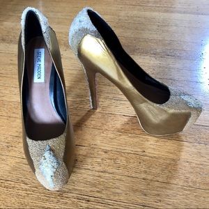 STEVE MADDEN CUSTOMIZED CAVIAR PLATFORM HEELS